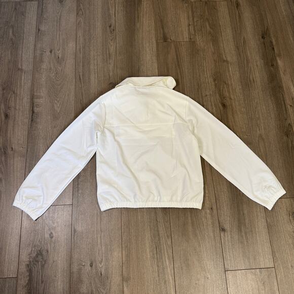 Crewcuts by J.Crew Active Anorak Jacket Girls XXL White Water Resistant 1/4 Zip - Picture 5 of 7